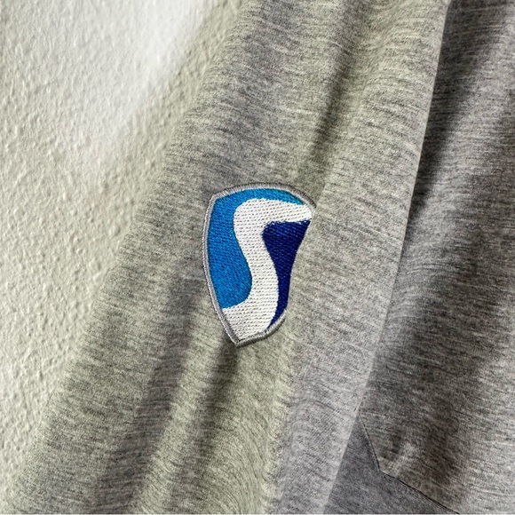 Greyson Men’s M Gray 1/4 Zip Clear Golf Balls Windbreaker Top - Picture 4 of 13